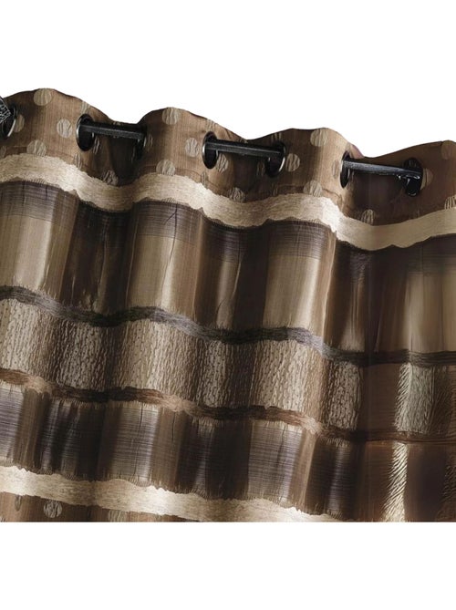 Cortina Jacquard Lunares y Rayas - Kiabi