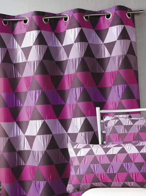 Cortina Jacquard Motivos geométricos - Kiabi