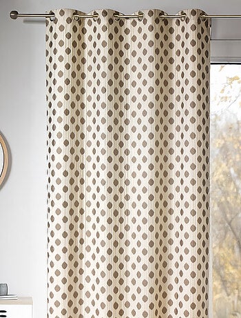 Cortina jacquard motivos redondos