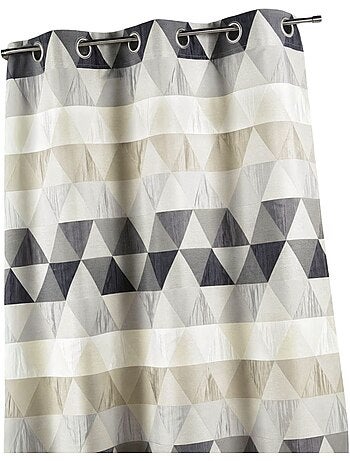 Cortina jacquard triangular