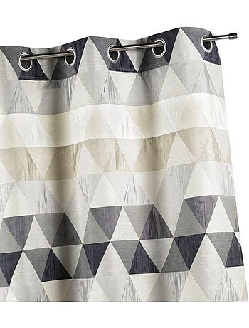 Cortina jacquard triangular