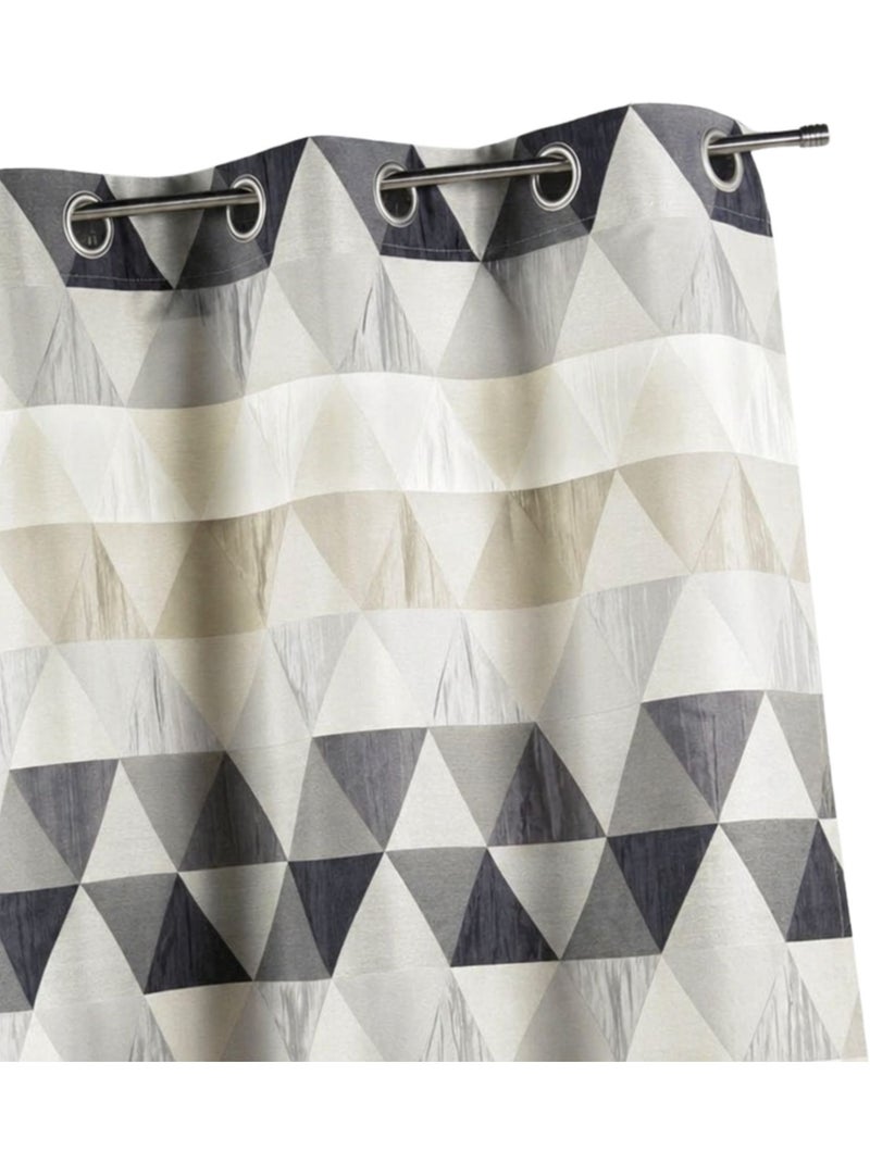 Cortina jacquard triangular Gris claro - Kiabi