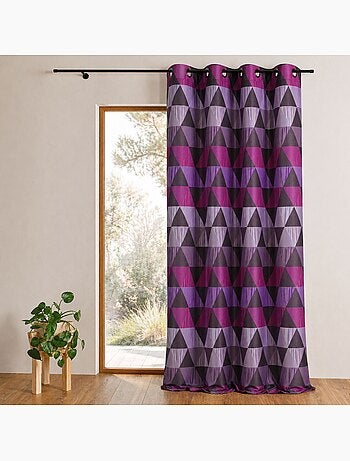 Cortina jacquard triangular