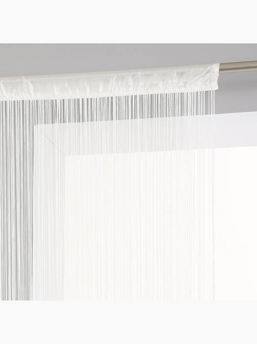 Cortina lanka hilo blanco marfil 90x200cm - Kiabi