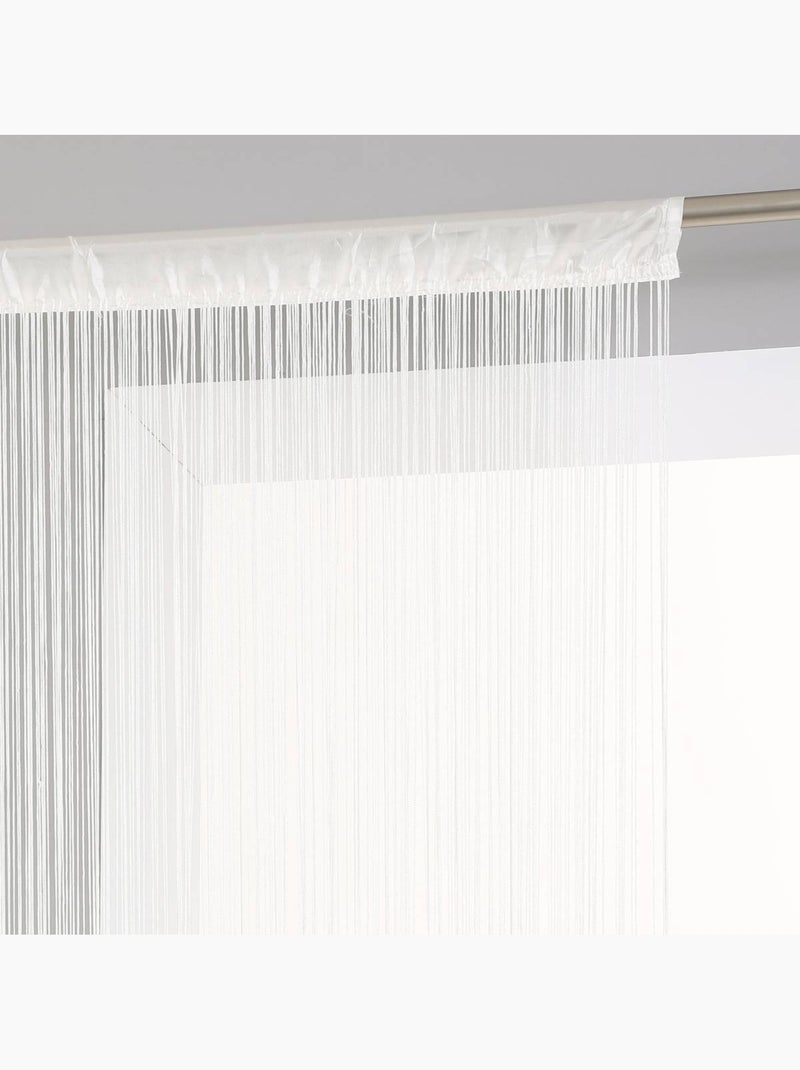 Cortina lanka hilo blanco marfil 90x200cm Marfil - Kiabi