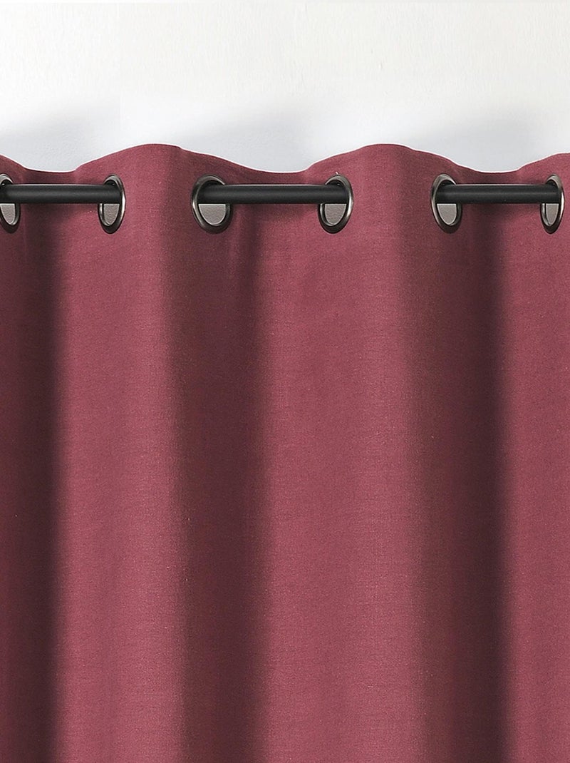 Cortina Libeccio 100% lino Burdeos - Kiabi