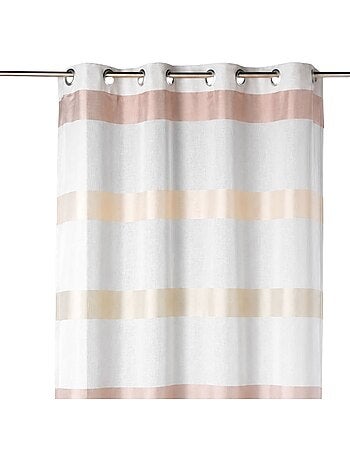 Cortina ligera con rayas horizontales de estilo sencillo
