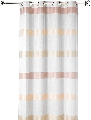 Cortina ligera con rayas horizontales de estilo sencillo
