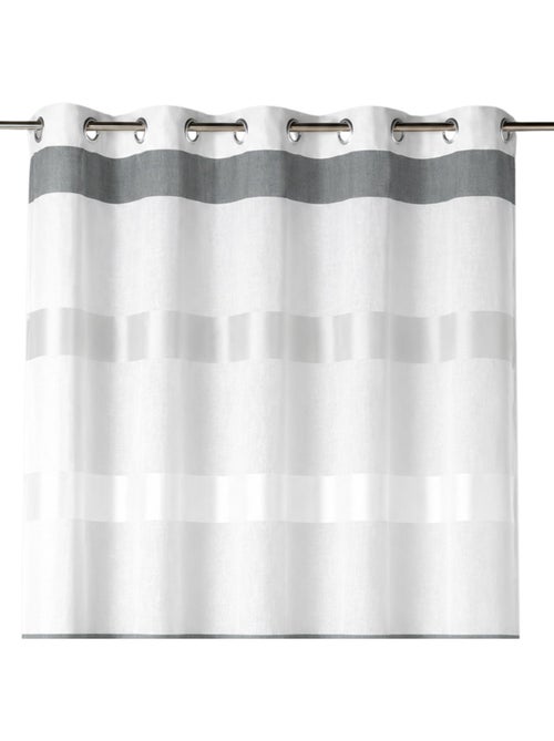 Cortina ligera con rayas horizontales de estilo sencillo - Kiabi Cortina ligera con rayas horizontales de estilo sencillo - Kiabi