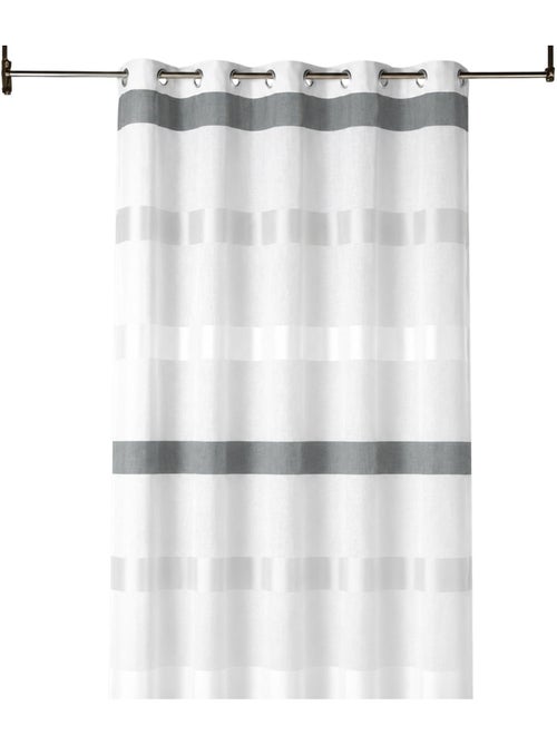 Cortina ligera con rayas horizontales de estilo sencillo - Kiabi Cortina ligera con rayas horizontales de estilo sencillo - Kiabi