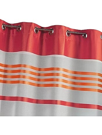 Cortina ligera con rayas horizontales