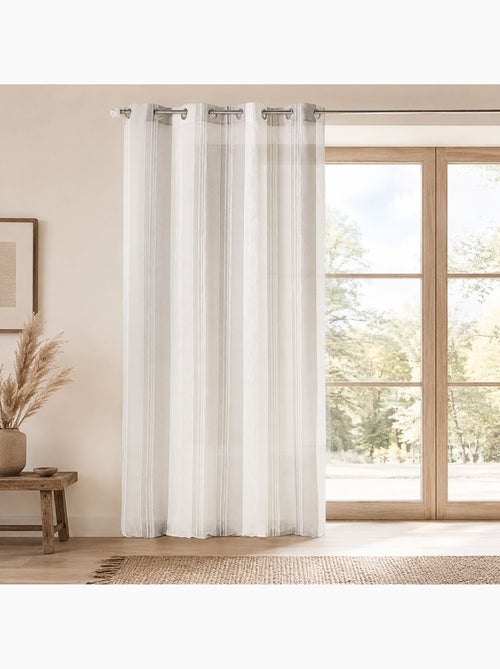 Cortina ligera con rayas verticales - Kiabi