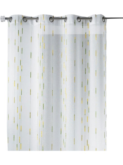 Cortina ligera con un discreto estampado de rayas - Kiabi Cortina ligera con un discreto estampado de rayas - Kiabi