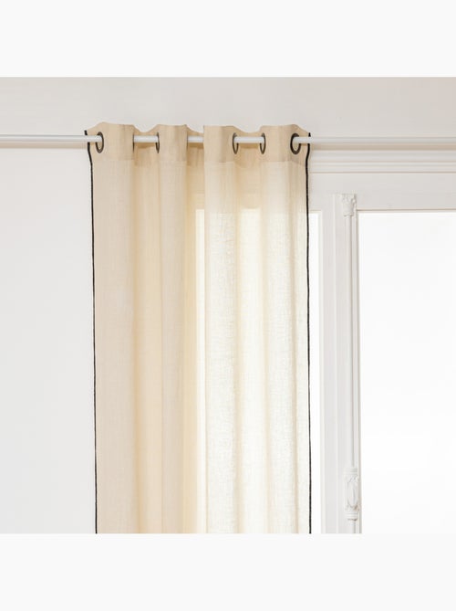Cortina linah beige 130x260cm - Kiabi