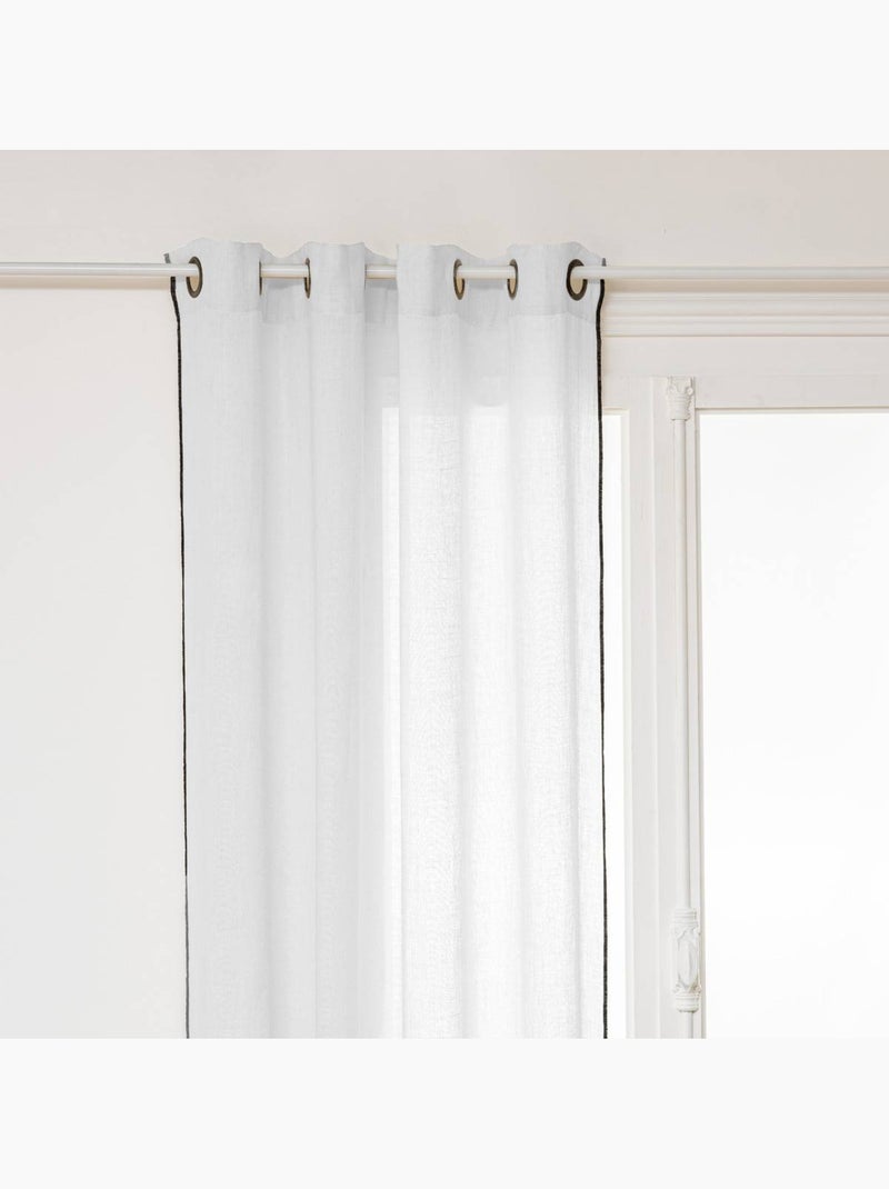 Cortina linah blanca 130x260cm Blanco - Kiabi