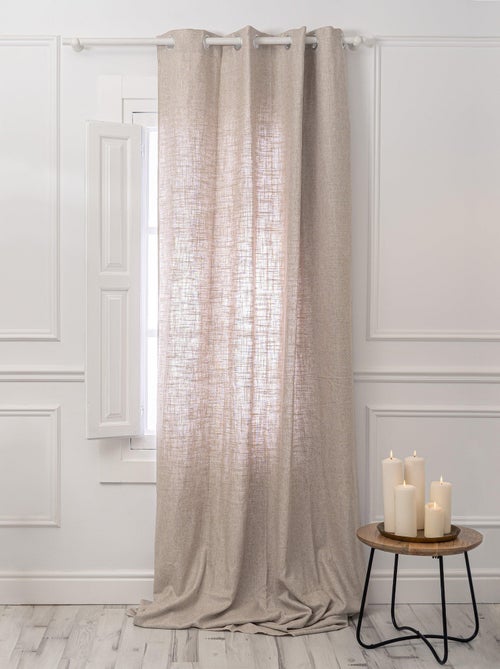 Cortina lino Basic "Happyfriday" - Kiabi