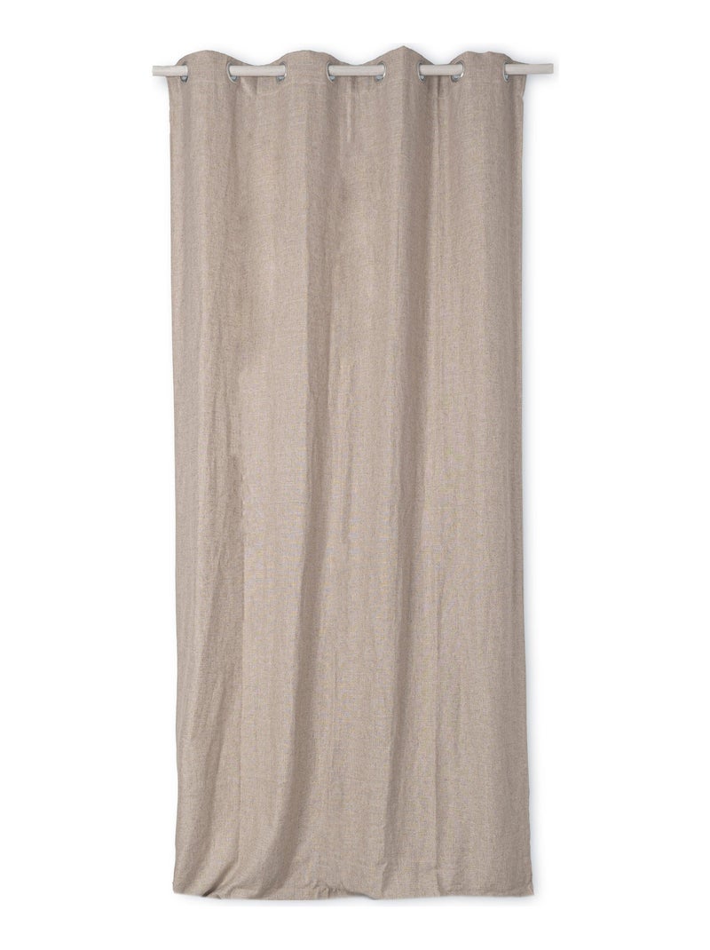 Cortina lino Basic "Happyfriday" Beige - Kiabi