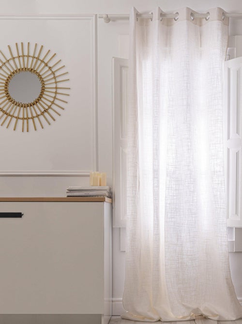 Cortina lino Basic "Happyfriday" - Kiabi