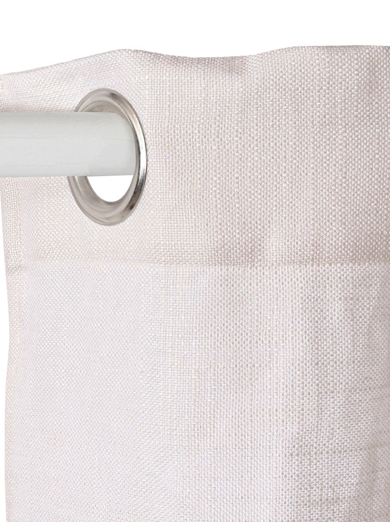 Cortina lino Basic "Happyfriday" Blanco - Kiabi