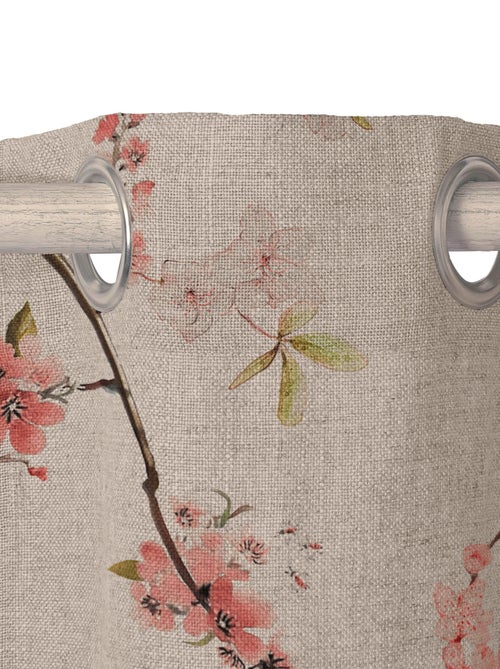 Cortina lino Chinoiserie "Happyfriday" - Kiabi