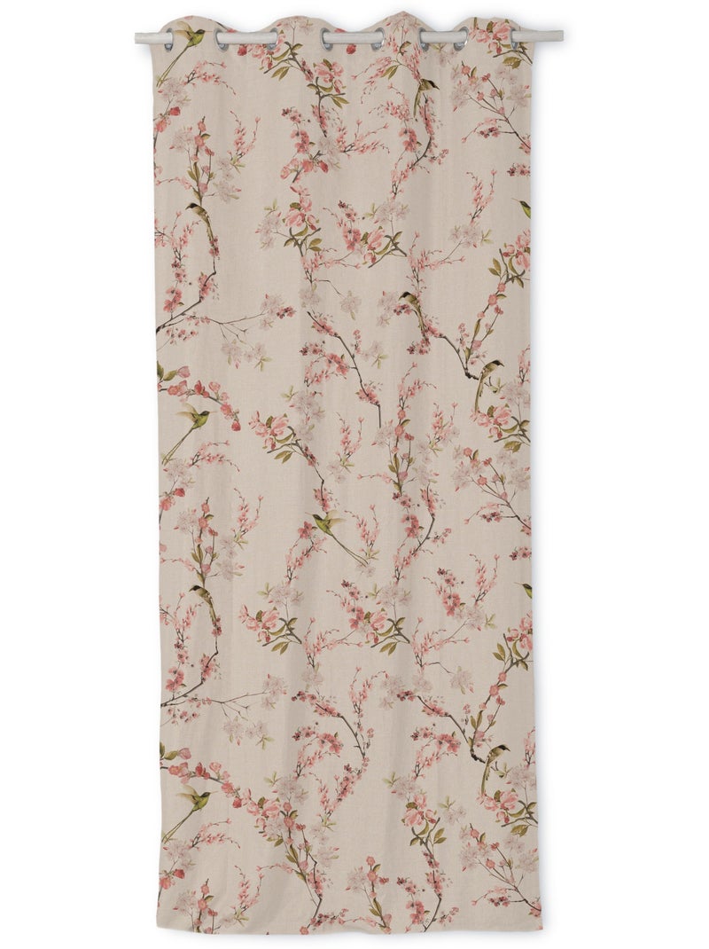 Cortina lino Chinoiserie "Happyfriday" Multicolor - Kiabi