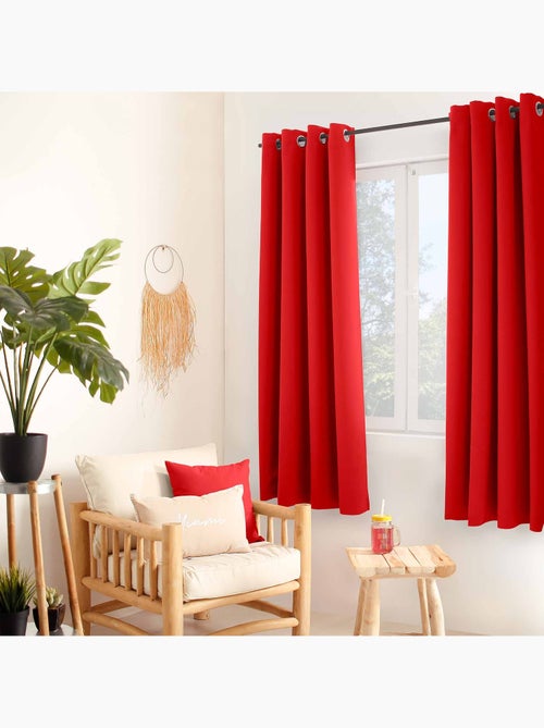 Cortina lisa aislante y térmica - Kiabi