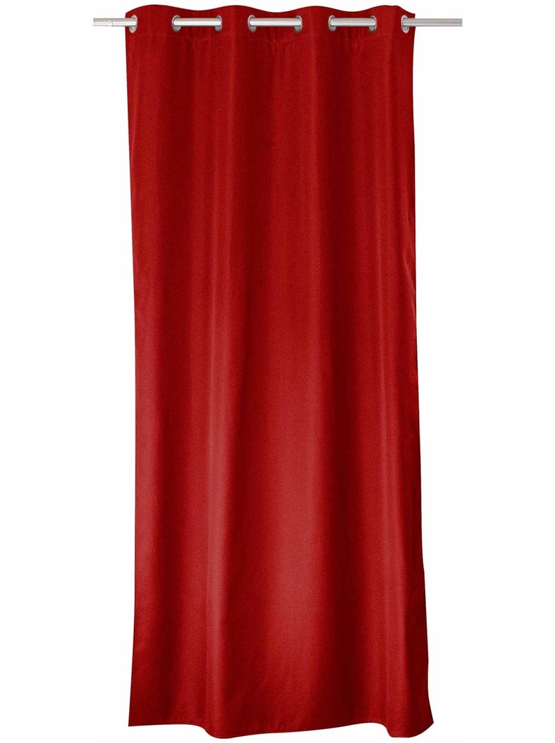 Cortina lisa aislante y térmica Rojo - Kiabi