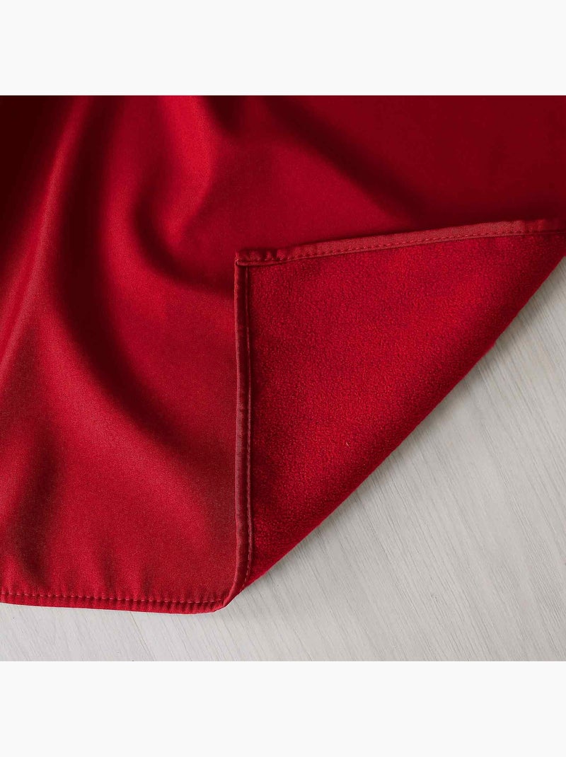 Cortina lisa aislante y térmica Rojo - Kiabi