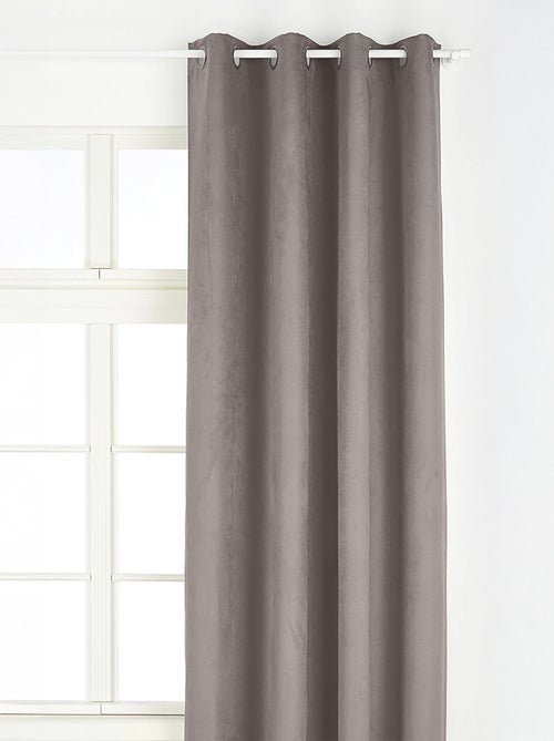 Cortina lisa aspecto “gamuza” - Kiabi