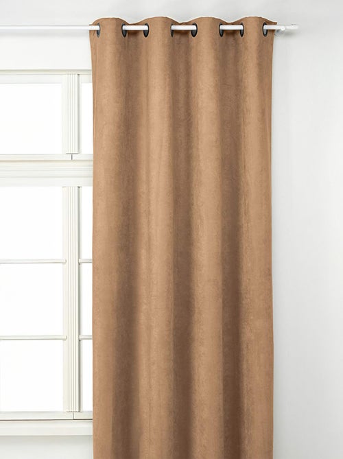 Cortina lisa aspecto “gamuza” - Kiabi