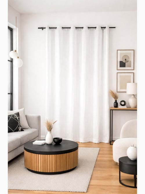 Cortina lisa con forro - Kiabi