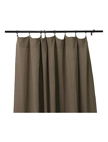 Cortina lisa con ojales de clic