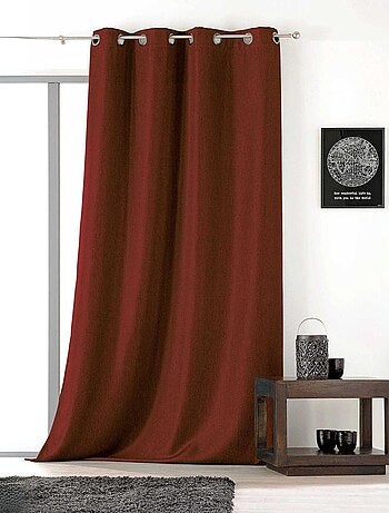 Cortina lisa con ollaos
