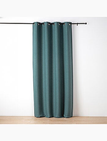 Cortina lisa con textura y efecto rizado