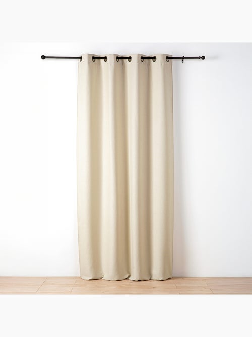 Cortina lisa con textura y efecto rizado - Kiabi