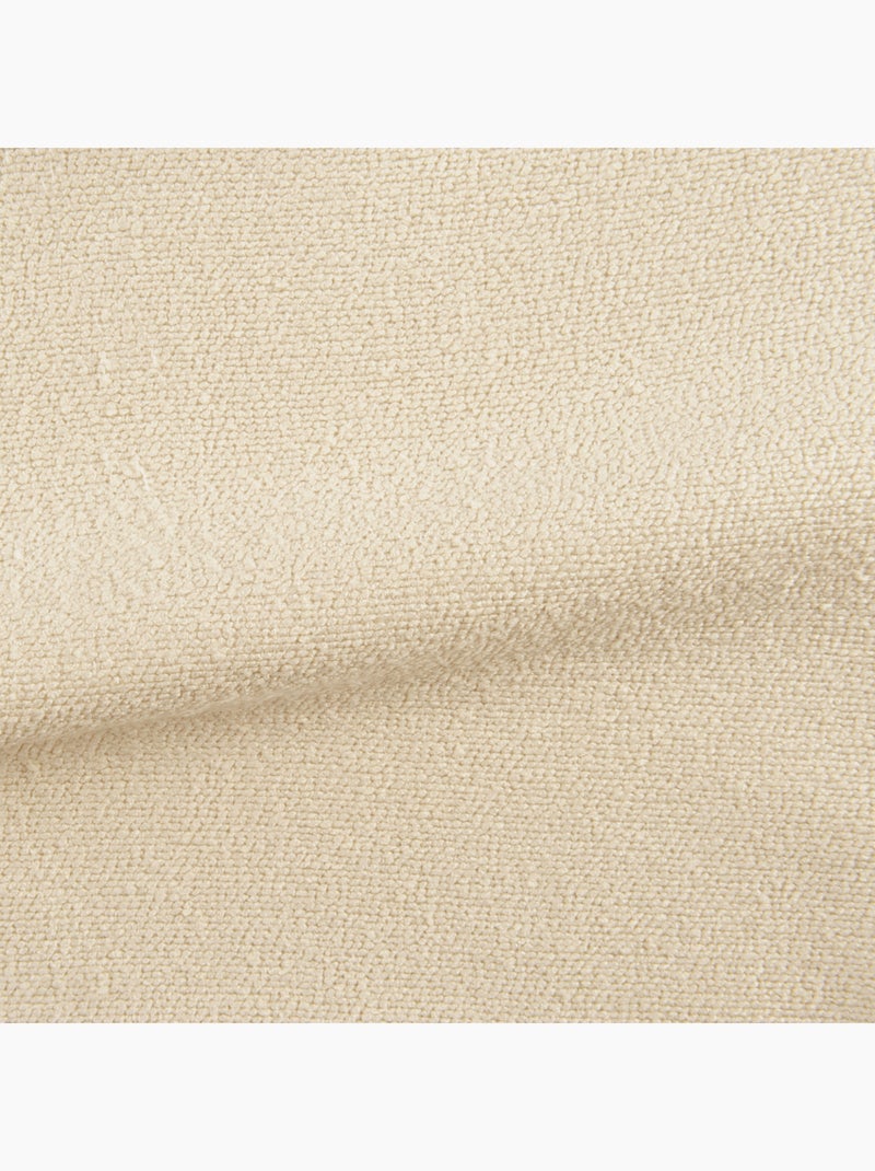 Cortina lisa con textura y efecto rizado Marfil - Kiabi