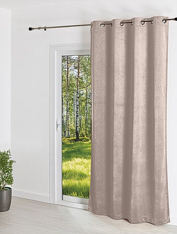 Cortina Lisa de Ante Aspecto Terciopelo