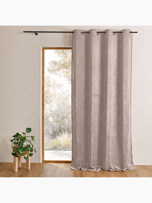 Cortina Lisa de Ante Aspecto Terciopelo - Kiabi