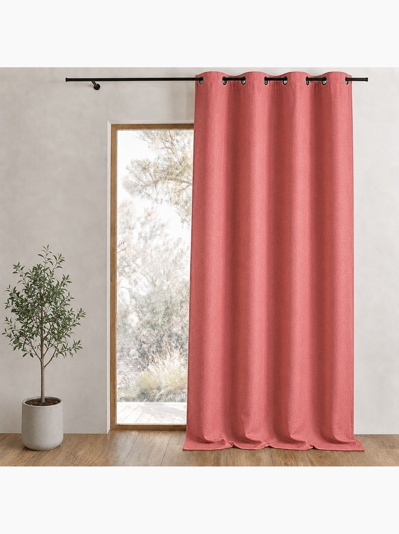 Cortina lisa de efecto suave lista para instalar Burdeos - Kiabi