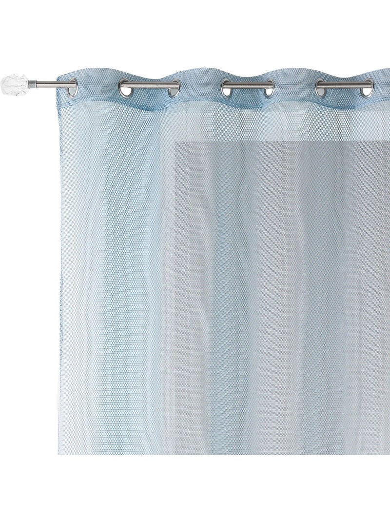 Cortina lisa de malla de red Azul celeste - Kiabi