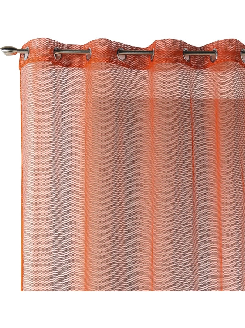 Cortina lisa de malla de red Naranja - Kiabi