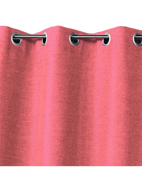 Cortina lisa de tela con aspecto natural - Kiabi
