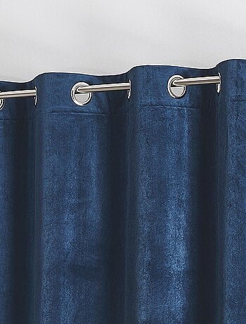 Cortina lisa de terciopelo afelpado