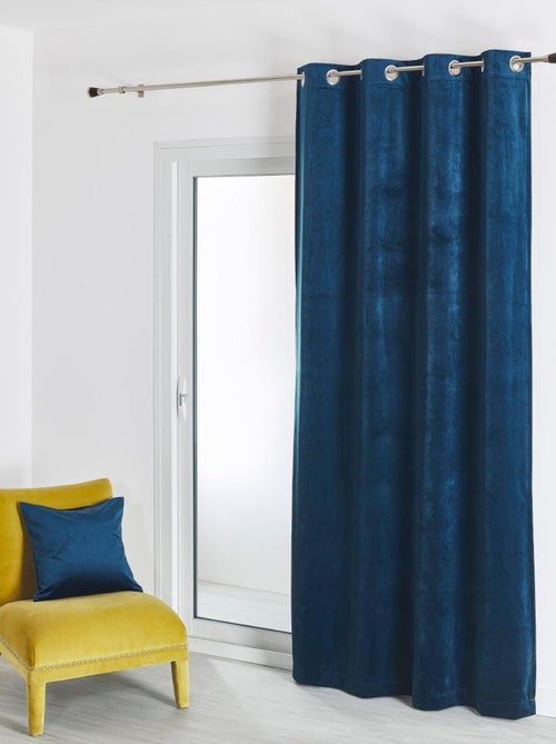 Cortina lisa de terciopelo afelpado - Kiabi