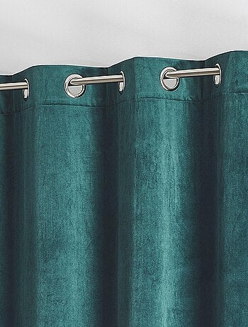 Cortina lisa de terciopelo afelpado