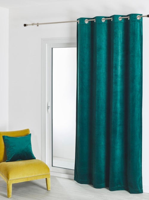 Cortina lisa de terciopelo afelpado - Kiabi