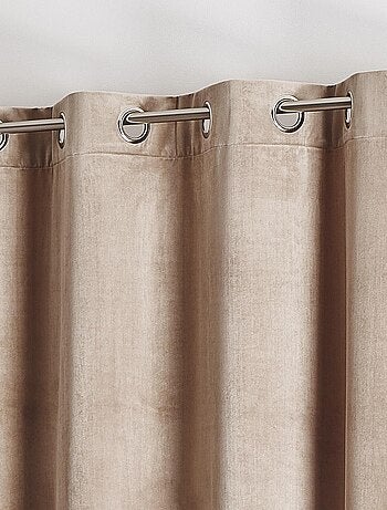 Cortina lisa de terciopelo afelpado