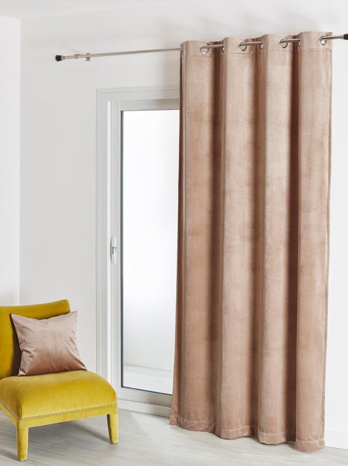 Cortina lisa de terciopelo afelpado - Kiabi