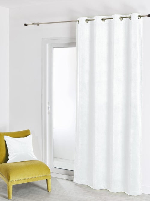 Cortina lisa de terciopelo afelpado - Kiabi