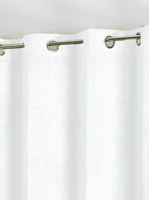 Cortina lisa de terciopelo afelpado - Kiabi